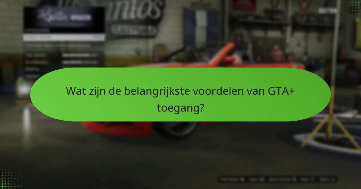 Wat zijn de kosten verbonden aan GTA+?